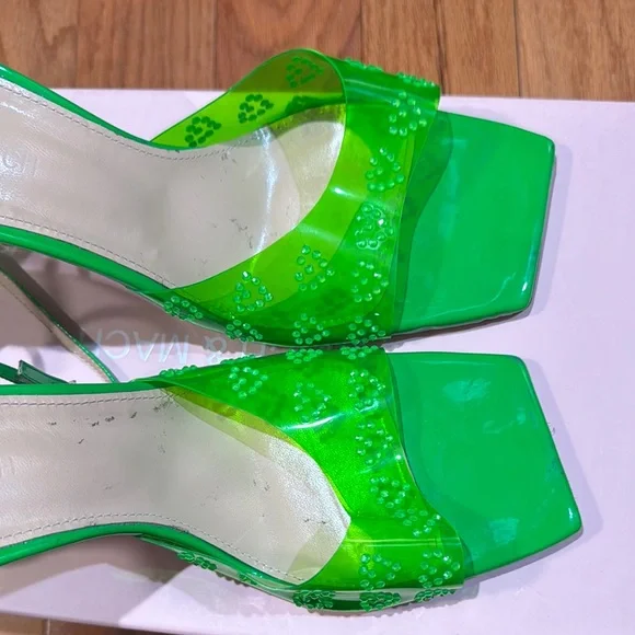 MACH & MACH
Heart Embellished Square Toe Sandals - Picture 4 of 5